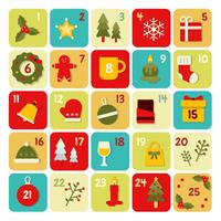 Advent Calendar Template  Vector