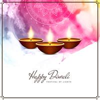 Abstract Happy Diwali beautiful religious background vector