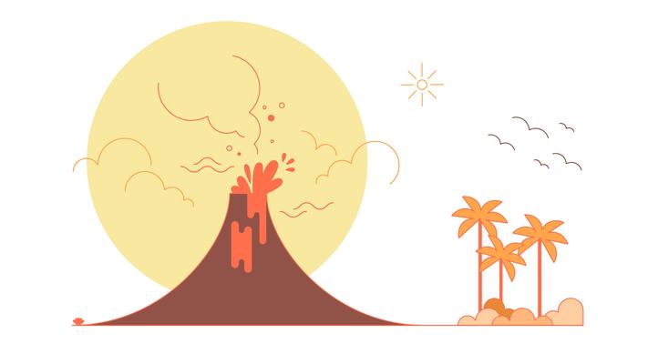 Volcano Vector