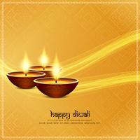 Abstract Happy Diwali religious background vector