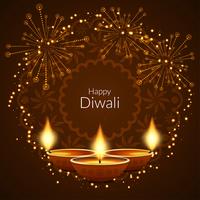 Fondo con estilo abstracto feliz Diwali vector