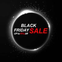 Abstract black friday sale poster design vector