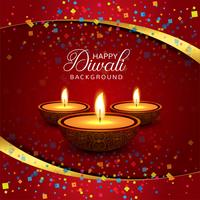 Vector de fondo decorativo hermoso feliz Diwali