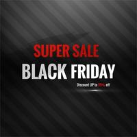 Abstract black friday sale poster design vector