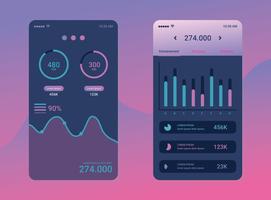 Charts UI Kit Vector