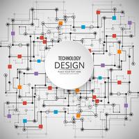 Resumen tecnología de diseño de fondo ilustración vector