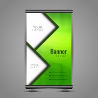 Abstract colorful roll up banner template design vector