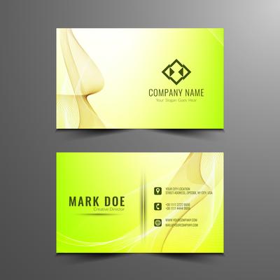 Visiting card abstract background design template Vector Image