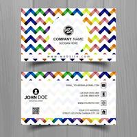 Abstract stylish wave business card template design vector