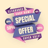 Sale banner vector