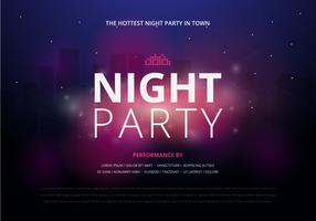 Retro Party and Gathering Poster Template vector