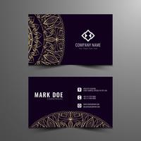 Abstract artistic business card template  vector
