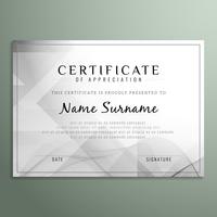 Abstract certificate background vector