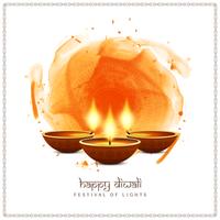 Abstract Happy Diwali Indian festival background design vector