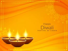 Abstract Happy Diwali religious greeting background