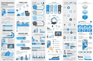 Infographic elements Data visualization template vector