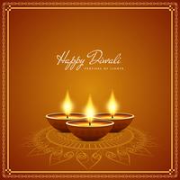 Abstract decorative Happy Diwali background vector