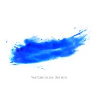 Abstract blue watercolor strokes design vector