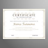 Abstract certificate background vector