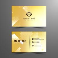 Abstract elegant mosaic business card template  vector