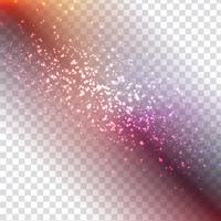 Abstract glittering stylish design on transparent background vector