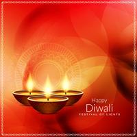 Fondo decorativo abstracto con estilo feliz Diwali vector