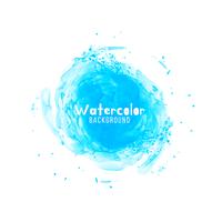 Abstract blue watercolor design background vector