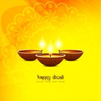 Abstract religious Happy Diwali background vector