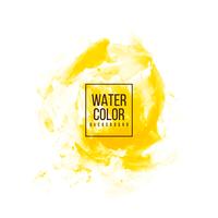Abstract yellow watercolor background vector