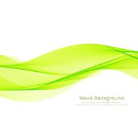 Abstract green wave stylish background vector