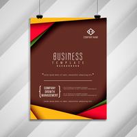 Diseño de plantilla de folleto de negocio abstracto vector