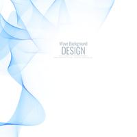 Abstract blue wave background desig vector