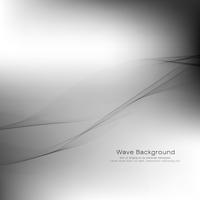 Abstract grey wave background design vector