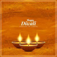 Abstract Happy Diwali beautiful religious background vector