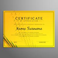 Abstract certificate background vector