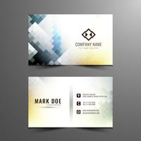 Abstract elegant mosaic business card template  vector