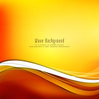 Abstract stylish yellow wave background vector