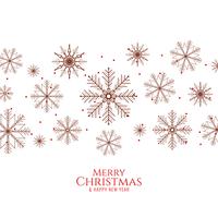 Abstract Merry Christmas elegant  background with snowflakes
