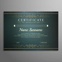 Abstract certificate background vector