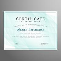 Abstract modern certificate design template vector