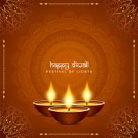 Abstract stylish Happy Diwali decorative background vector