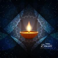 Fondo con estilo abstracto feliz Diwali vector