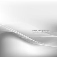 Abstract grey wave background design vector