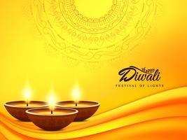 Abstract decorative Happy Diwali background vector