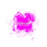 Abstract pink watercolor design background vector