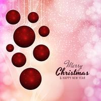 Abstract Merry Christmas decorative background vector