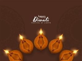 Fondo elegante religioso abstracto feliz Diwali vector