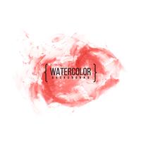 Abstract red watercolor background vector