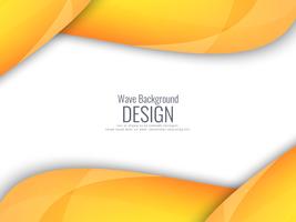 Abstract yellow wavy background vector