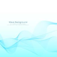 Abstract stylish blue wave design background vector